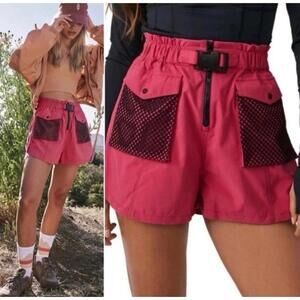 Free People Pink and Black Women's Shorts